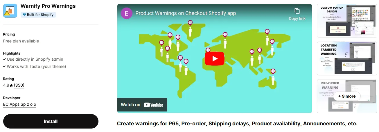 11. Warnify Pro Warnings